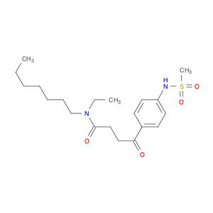 Benzenebutanamide, N-ethyl-N-heptyl-4-[(methylsulfonyl)amino]-γ-oxo-