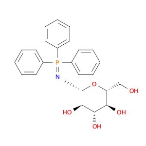 (2R,3S,4S,5R,6R)-2-(Hydroxymethyl)-6-((triphenylphosphoranylidene)amino)tetrahydro-2H-pyran-3,4,5-…