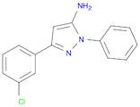 1H-Pyrazol-5-amine, 3-(3-chlorophenyl)-1-phenyl-