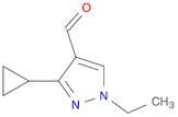 1H-Pyrazole-4-carboxaldehyde, 3-cyclopropyl-1-ethyl-