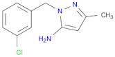 1H-Pyrazol-5-amine, 1-[(3-chlorophenyl)methyl]-3-methyl-