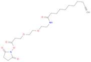 Propanoic acid, 3-[2-[2-[(1-oxo-10-undecyn-1-yl)amino]ethoxy]ethoxy]-, 2,5-dioxo-1-pyrrolidinyl es…