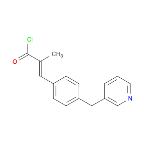 2-Propenoyl chloride, 2-methyl-3-[4-(3-pyridinylmethyl)phenyl]-, (E)- (9CI)