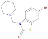 2(3H)-Benzothiazolone, 6-bromo-3-(1-piperidinylmethyl)-