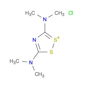 1,2,4-Dithiazol-1-ium, 3,5-bis(dimethylamino)-, chloride (1:1)
