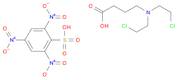 Benzenesulfonic acid, 2,4,6-trinitro-, compd. with 4-[bis(2-chloroethyl)amino]butanoic acid (1:1)