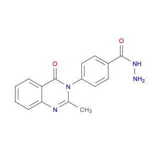 Benzoic acid, 4-(2-methyl-4-oxo-3(4H)-quinazolinyl)-, hydrazide