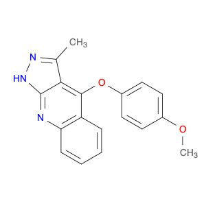 1H-Pyrazolo[3,4-b]quinoline, 4-(4-methoxyphenoxy)-3-methyl-