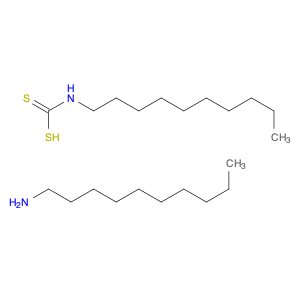 Carbamodithioic acid, decyl-, compd. with 1-decanamine (1:1) (9CI)