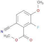 Benzoic acid, 6-cyano-2-fluoro-3-methoxy-, methyl ester