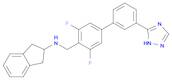 [1,1'-Biphenyl]-4-methanamine, N-(2,3-dihydro-1H-inden-2-yl)-3,5-difluoro-3'-(1H-1,2,4-triazol-5-y…