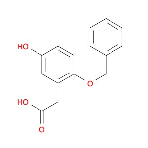 Benzeneacetic acid, 5-hydroxy-2-(phenylmethoxy)-