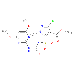 1H-Pyrazole-4-carboxylic acid, 3-chloro-5-[[[[(4,6-dimethoxy-2-pyrimidinyl)amino]carbonyl]amino]su…