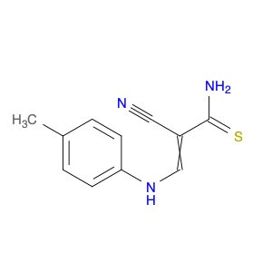 2-Propenethioamide, 2-cyano-3-[(4-methylphenyl)amino]-