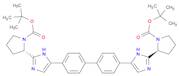 1-Pyrrolidinecarboxylic acid, 2,2'-([1,1'-biphenyl]-4,4'-diyldi-1H-iMidazole-5,2-diyl)bis-, 1,1'-b…