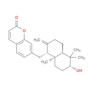 2H-1-Benzopyran-2-one, 7-[[(1R,4aS,6R,8aS)-decahydro-6-hydroxy-5,5,8a-trimethyl-2-methylene-1-naph…