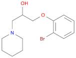 1-Piperidineethanol, α-[(2-bromophenoxy)methyl]-