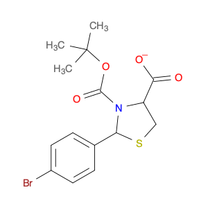 3,4-Thiazolidinedicarboxylic acid, 2-(4-bromophenyl)-, 3-(1,1-dimethylethyl) ester