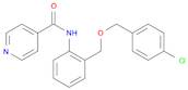 4-Pyridinecarboxamide, N-[2-[(4-chlorophenyl)methoxymethyl]phenyl]-