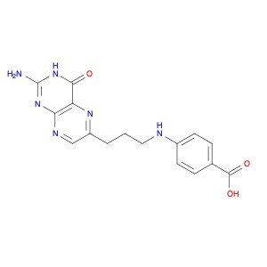 Benzoic acid, 4-[[3-(2-amino-3,4-dihydro-4-oxo-6-pteridinyl)propyl]amino]-