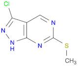 1H-Pyrazolo[3,4-d]pyrimidine, 3-chloro-6-(methylthio)-