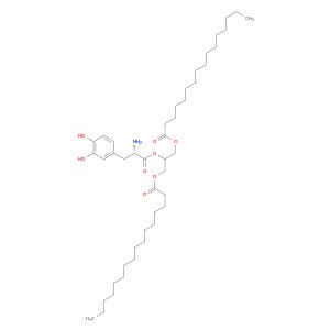 L-Tyrosine, 3-hydroxy-, 2-[(1-oxohexadecyl)oxy]-1-[[(1-oxohexadecyl)oxy]methyl]ethyl ester