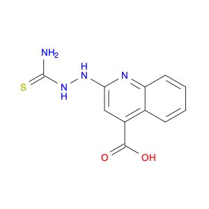 4-Quinolinecarboxylic acid, 2-[2-(aminothioxomethyl)hydrazinyl]-