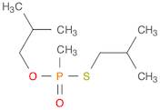 Phosphonothioic acid, methyl-, O,S-bis(2-methylpropyl) ester (9CI)