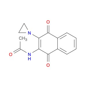 Acetamide, N-[3-(1-aziridinyl)-1,4-dihydro-1,4-dioxo-2-naphthalenyl]-