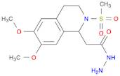 1-Isoquinolineacetic acid, 1,2,3,4-tetrahydro-6,7-dimethoxy-2-(methylsulfonyl)-, hydrazide