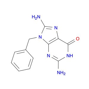 6H-Purin-6-one, 2,8-diamino-1,9-dihydro-9-(phenylmethyl)-