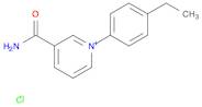 Pyridinium, 3-(aminocarbonyl)-1-(4-ethylphenyl)-, chloride (1:1)