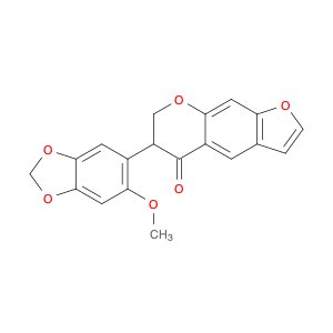 5H-Furo[3,2-g][1]benzopyran-5-one, 6,7-dihydro-6-(6-methoxy-1,3-benzodioxol-5-yl)-