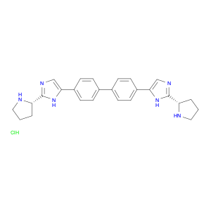 1H-Imidazole, 5,5'-[1,1'-biphenyl]-4,4'-diylbis[2-(2S)-2-pyrrolidinyl-, hydrochloride (1:4)