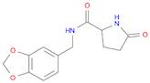 2-Pyrrolidinecarboxamide, N-(1,3-benzodioxol-5-ylmethyl)-5-oxo-