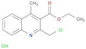 3-Quinolinecarboxylic acid, 2-(chloromethyl)-4-methyl-, ethyl ester, hydrochloride (1:1)