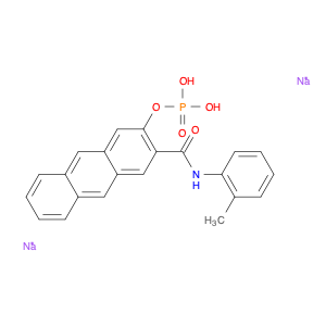 2-Anthracenecarboxamide, N-(2-methylphenyl)-3-(phosphonooxy)-, sodium salt (1:2)