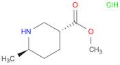 3-Piperidinecarboxylic acid, 6-methyl-, methyl ester, hydrochloride (1:1), (3R,6R)-rel-