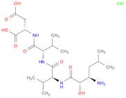 L-Aspartic acid, N-[(2S,3R)-3-amino-2-hydroxy-5-methyl-1-oxohexyl]-L-valyl-L-valyl-, monohydrochlo…