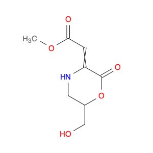 Acetic acid, 2-[6-(hydroxymethyl)-2-oxo-3-morpholinylidene]-, methyl ester