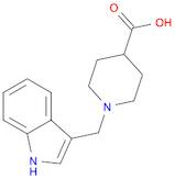 4-Piperidinecarboxylic acid, 1-(1H-indol-3-ylmethyl)-