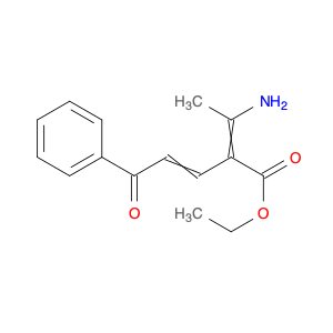 3-Pentenoic acid, 2-(1-aminoethylidene)-5-oxo-5-phenyl-, ethyl ester