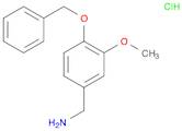 Benzenemethanamine, 3-methoxy-4-(phenylmethoxy)-, hydrochloride (1:1)