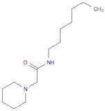 1-Piperidineacetamide, N-heptyl-