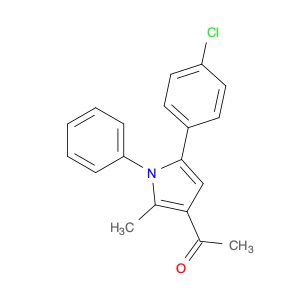 Ethanone, 1-[5-(4-chlorophenyl)-2-methyl-1-phenyl-1H-pyrrol-3-yl]-
