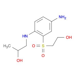 2-Propanol, 1-[[4-amino-2-[(2-hydroxyethyl)sulfonyl]phenyl]amino]-