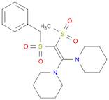 Piperidine, 1,1'-[(benzylsulfonyl)(methylsulfonyl)vinylidene]di- (8CI)