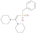 Piperidine, 1,1'-[(benzylsulfonyl)vinylidene]di- (8CI)