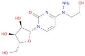 2(1H)-Pyrimidinone, 4-[1-(2-hydroxyethyl)hydrazino]-1-β-D-ribofuranosyl- (9CI)