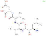 L-Aspartic acid, N-[(2R,3R)-3-amino-2-hydroxy-5-methyl-1-oxohexyl]-L-valyl-L-valyl-, monohydrochlo…